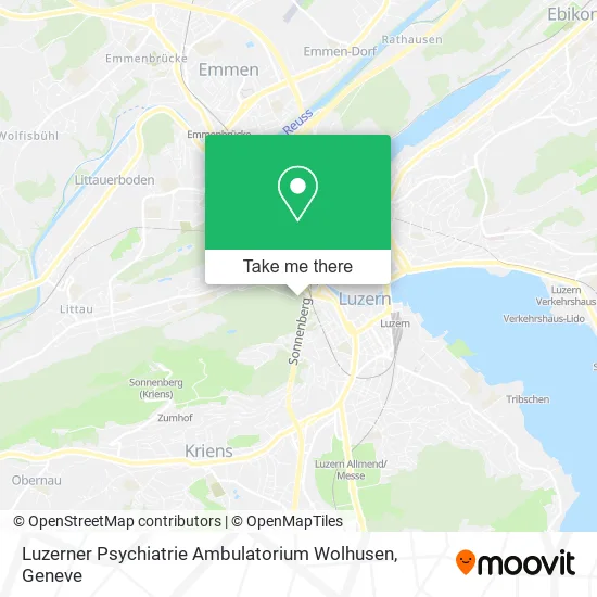 Luzerner Psychiatrie Ambulatorium Wolhusen map