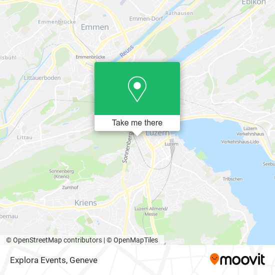 Explora Events map