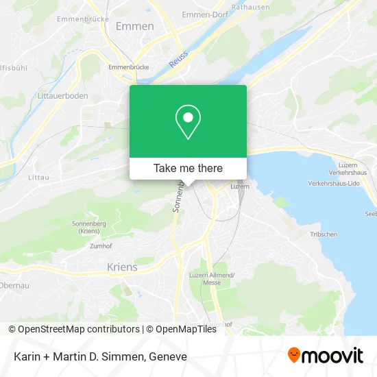Karin + Martin D. Simmen map