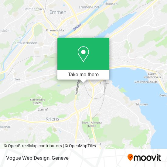 Vogue Web Design map