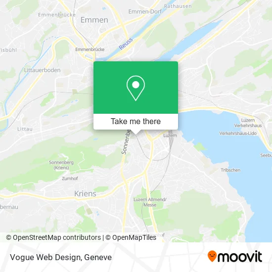 Vogue Web Design map