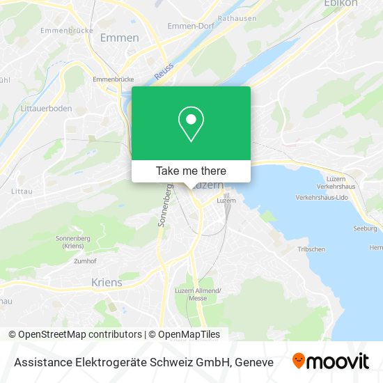 Assistance Elektrogeräte Schweiz GmbH map