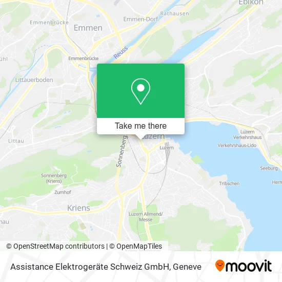 Assistance Elektrogeräte Schweiz GmbH map