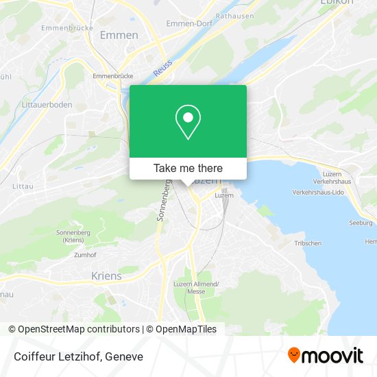Coiffeur Letzihof map