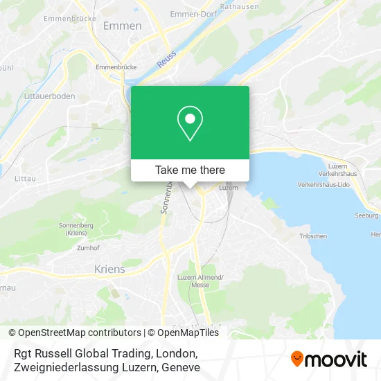 Rgt Russell Global Trading, London, Zweigniederlassung Luzern map