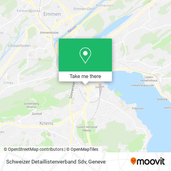 Schweizer Detaillistenverband Sdv map