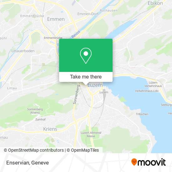 Enservian map