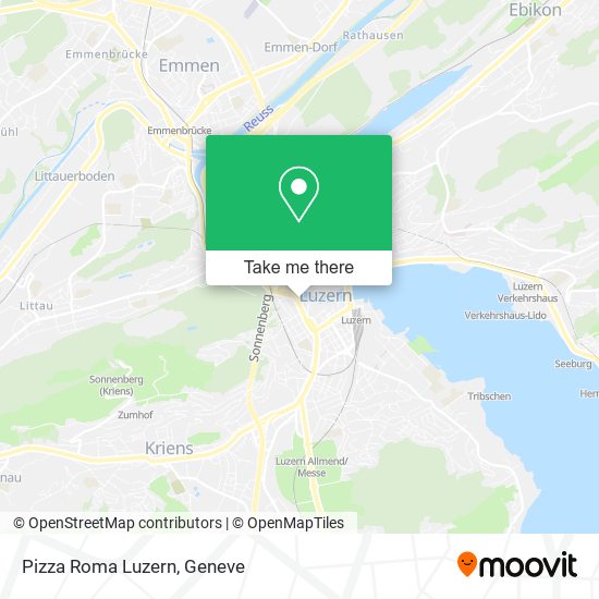 Pizza Roma Luzern map