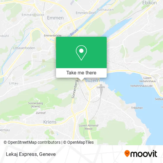 Lekaj Express map