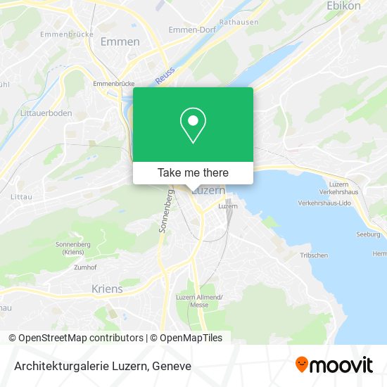 Architekturgalerie Luzern map