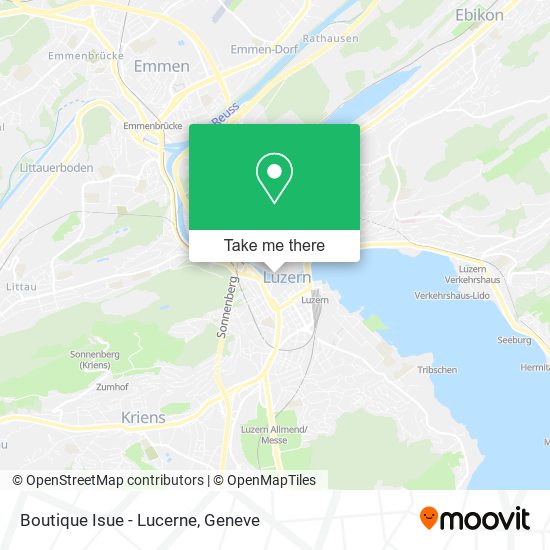 Boutique Isue - Lucerne map