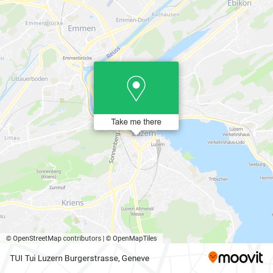 TUI Tui Luzern Burgerstrasse plan