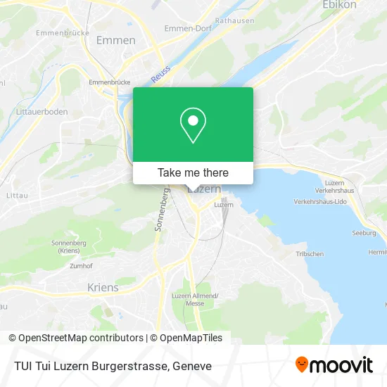 TUI Tui Luzern Burgerstrasse map