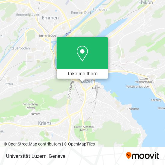 Universität Luzern map