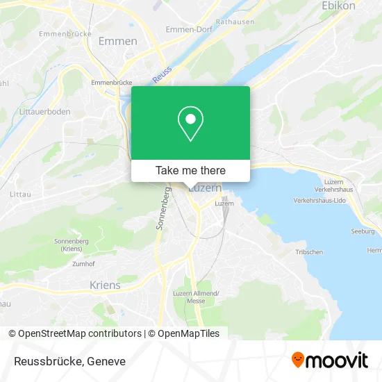 Reussbrücke map