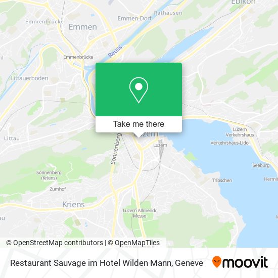 Restaurant Sauvage im Hotel Wilden Mann map
