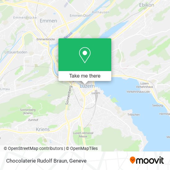 Chocolaterie Rudolf Braun map
