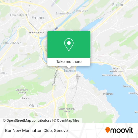 Bar New Manhattan Club map