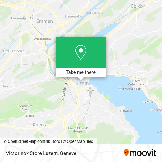 Victorinox Store Luzern map