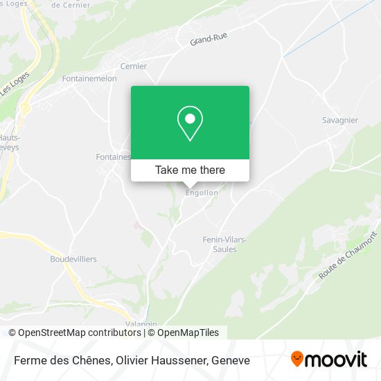 Ferme des Chênes, Olivier Haussener map