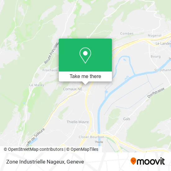 Zone Industrielle Nageux map