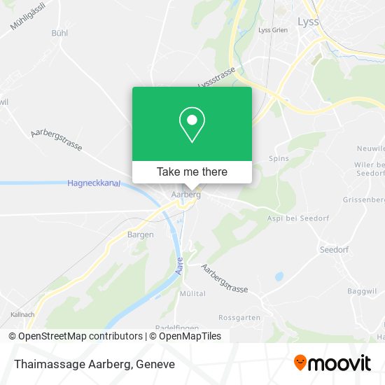 Thaimassage Aarberg map