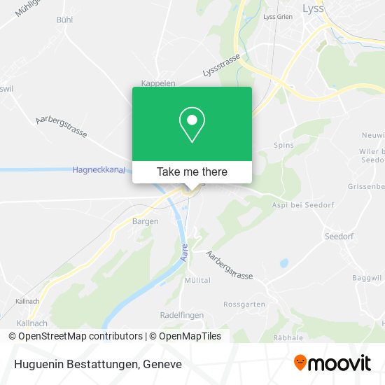 Huguenin Bestattungen map