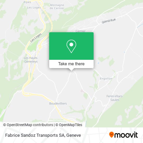 Fabrice Sandoz Transports SA map