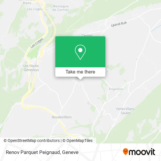 Renov Parquet Peignaud map