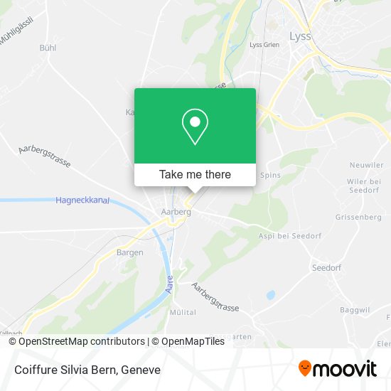 Coiffure Silvia Bern map