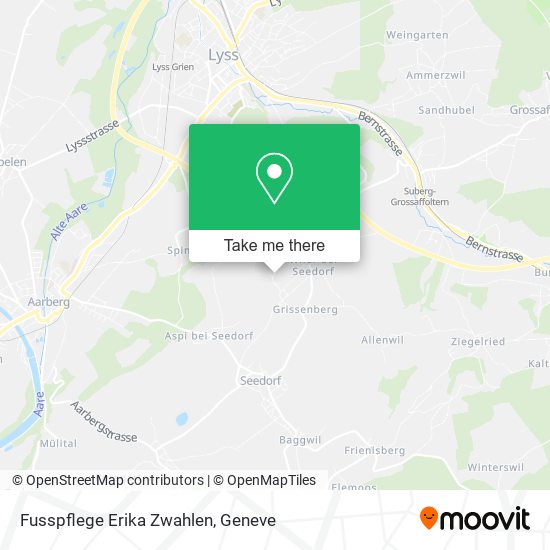Fusspflege Erika Zwahlen map
