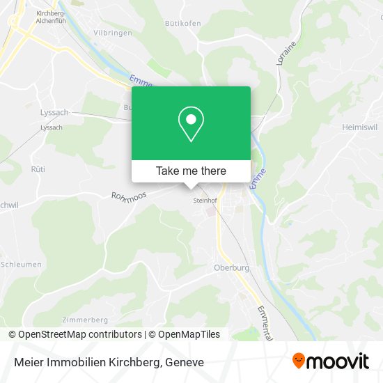 Meier Immobilien Kirchberg map