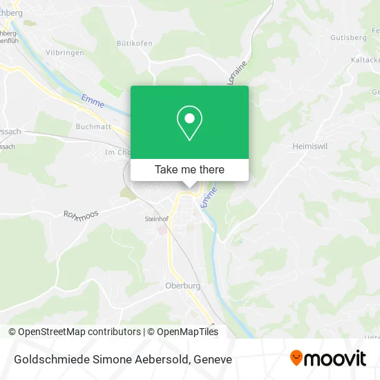 Goldschmiede Simone Aebersold map