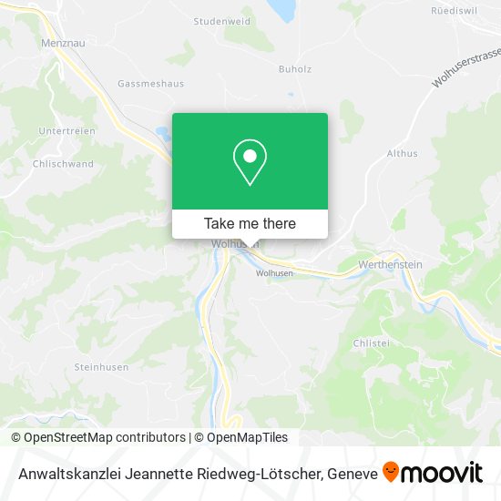 Anwaltskanzlei Jeannette Riedweg-Lötscher map