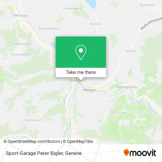 Sport-Garage Peter Bigler map