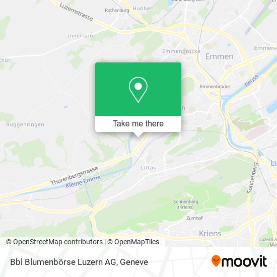 Bbl Blumenbörse Luzern AG map
