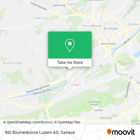 Bbl Blumenbörse Luzern AG map