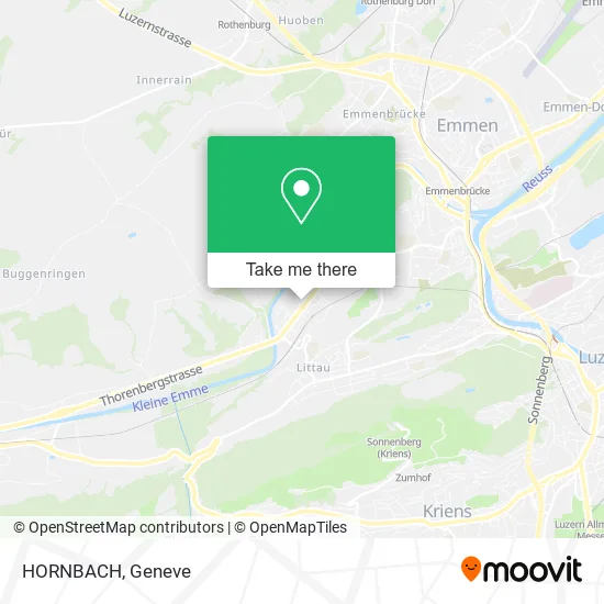 HORNBACH map