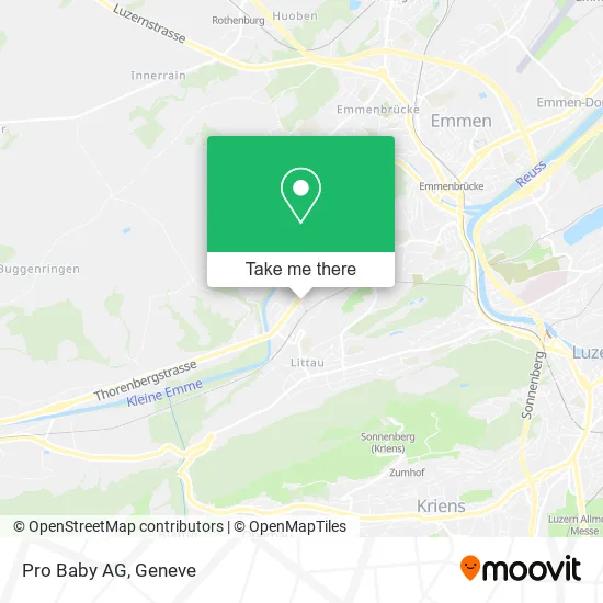 Pro Baby AG map