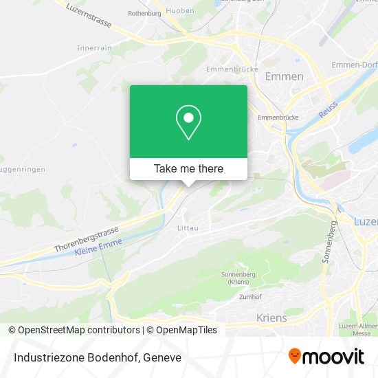 Industriezone Bodenhof map