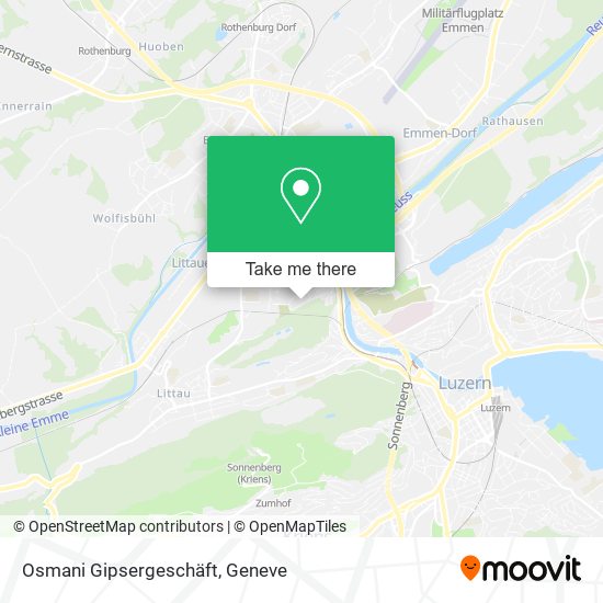 Osmani Gipsergeschäft map