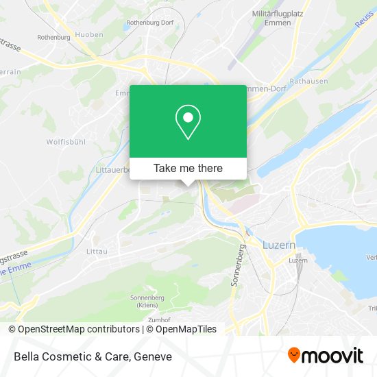 Bella Cosmetic & Care map