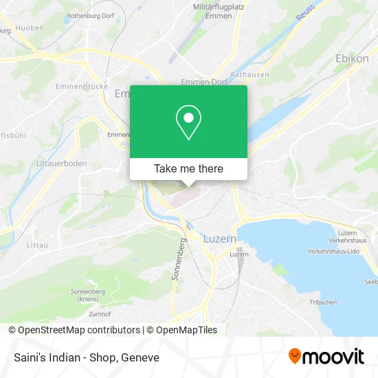 Saini's Indian - Shop map