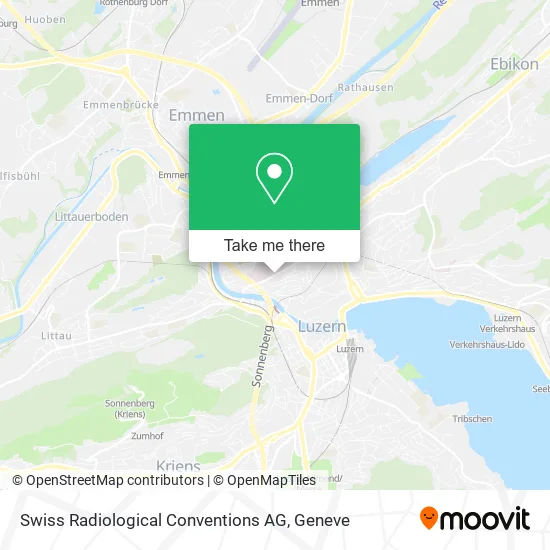 Swiss Radiological Conventions AG map