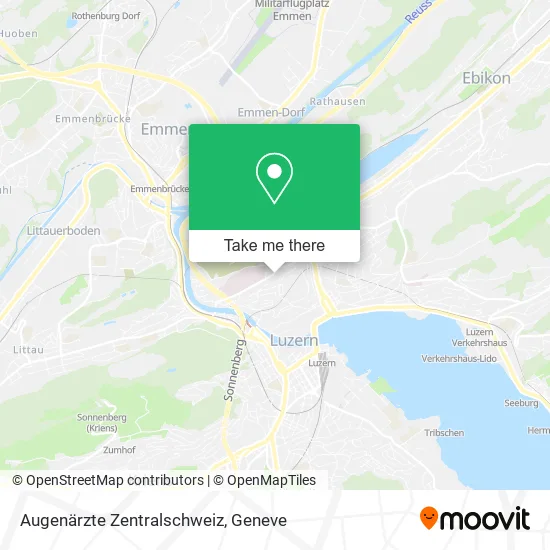 Augenärzte Zentralschweiz map