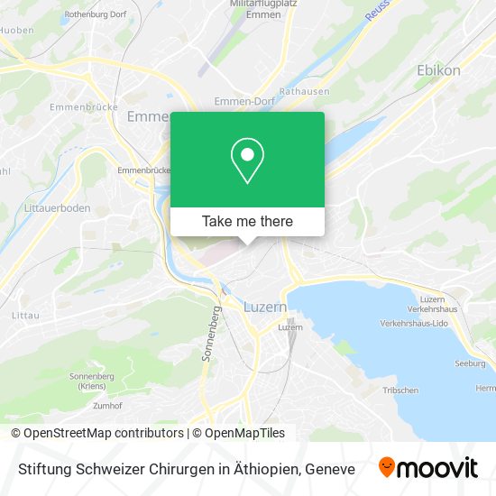 Stiftung Schweizer Chirurgen in Äthiopien map