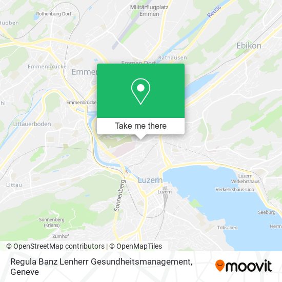 Regula Banz Lenherr Gesundheitsmanagement map