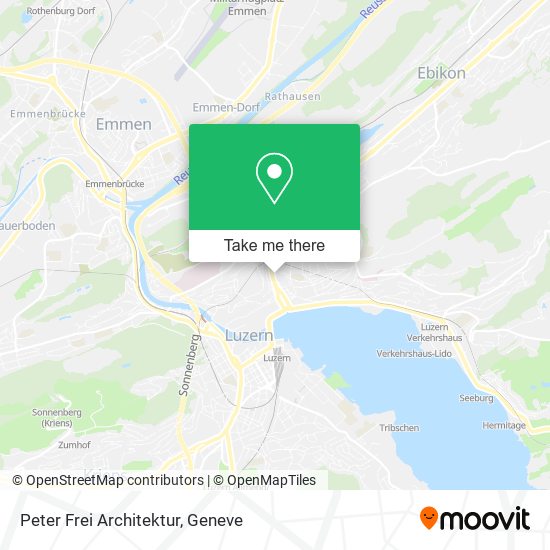 Peter Frei Architektur map