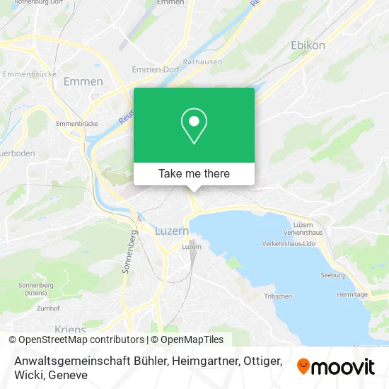 Anwaltsgemeinschaft Bühler, Heimgartner, Ottiger, Wicki map