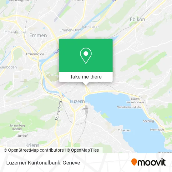 Luzerner Kantonalbank map